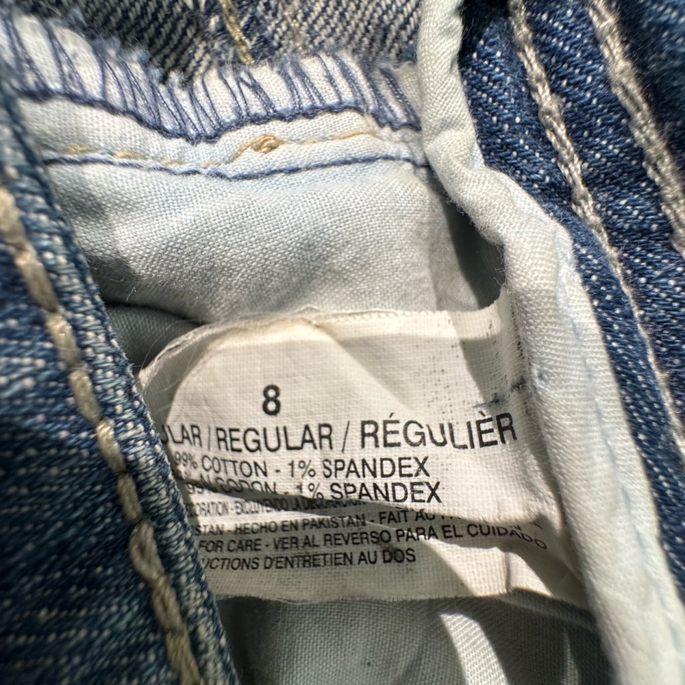 Code Bleu Indigo Buttoned Jeans Size 8 - image 7